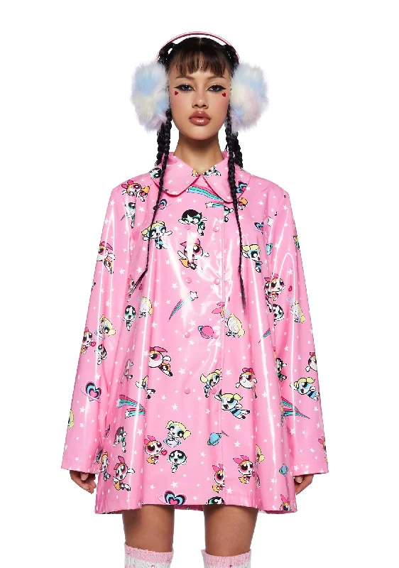 Fly Girls Vinyl Rain Coat