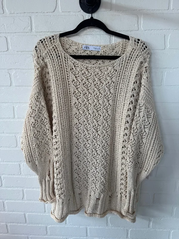 Sweater By Zara In Cream, Size: S