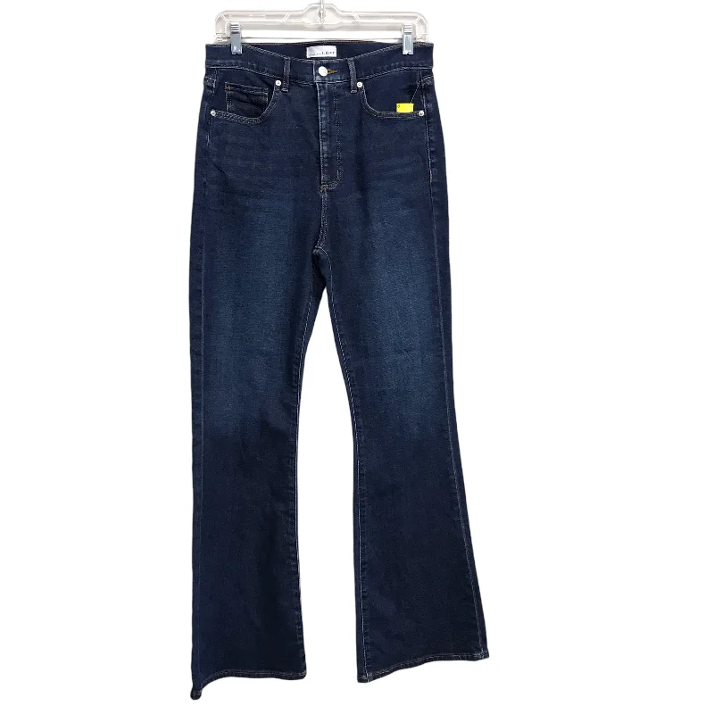 Jeans Flared By Loft In Blue Denim, Size:6