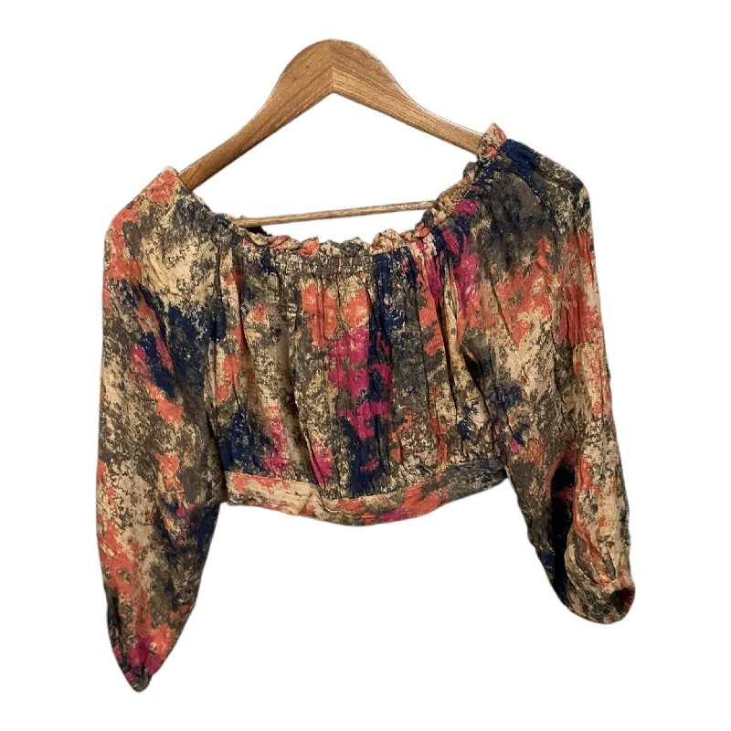 Top Long Sleeve By Free People In Multi-colored, Size: S