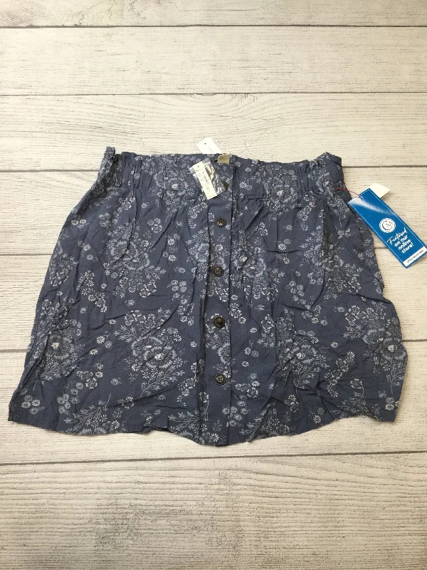 Skirt Mini & Short By Madewell In Blue, Size: Xl