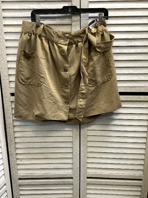 Skirt Mini & Short By Tommy Hilfiger In Khaki, Size: 12