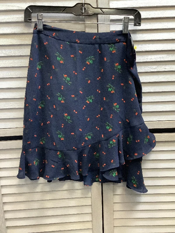 Skirt Mini & Short By Banana Republic In Navy, Size: 4