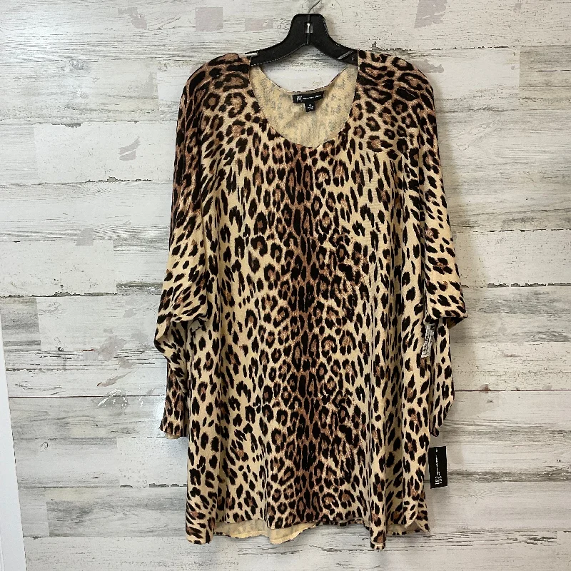 Sweater By Inc In Animal Print, Size: 4x