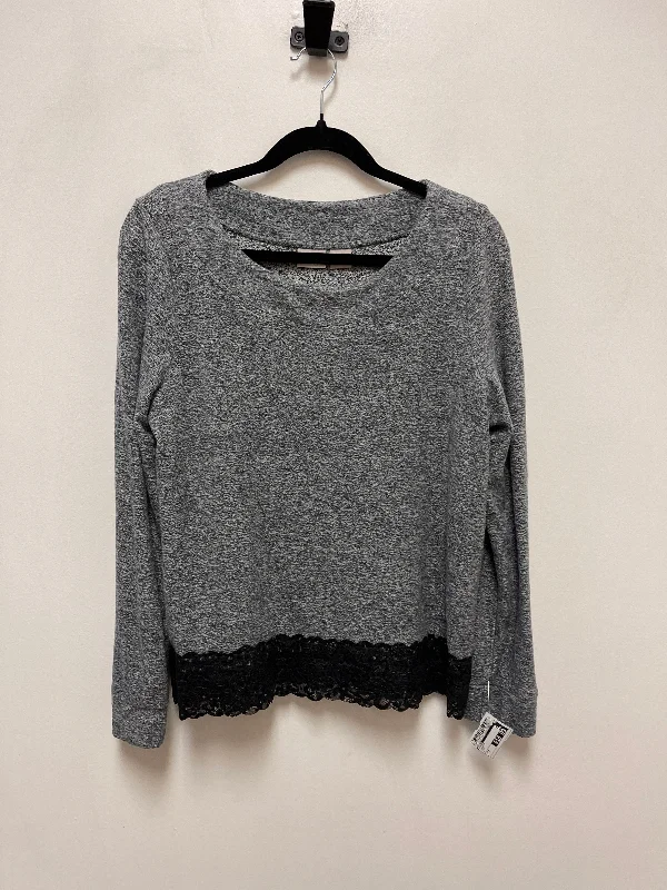 Sweater By Chicos In Grey, Size: M