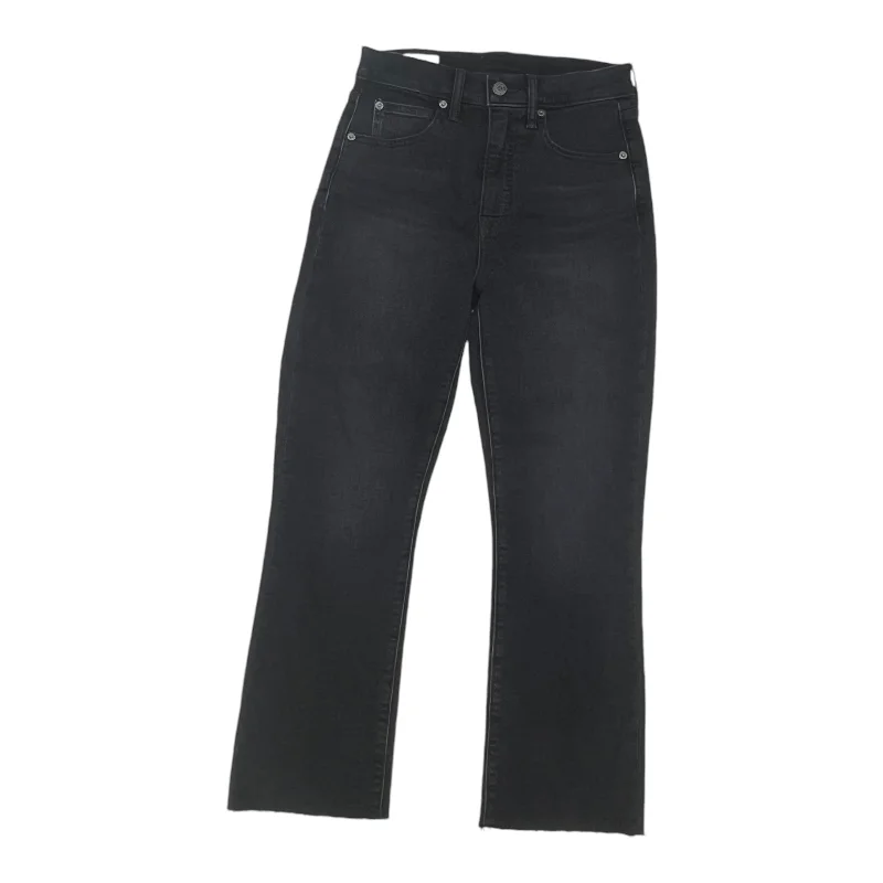 Jeans Boot Cut By Gap In Black Denim, Size:2