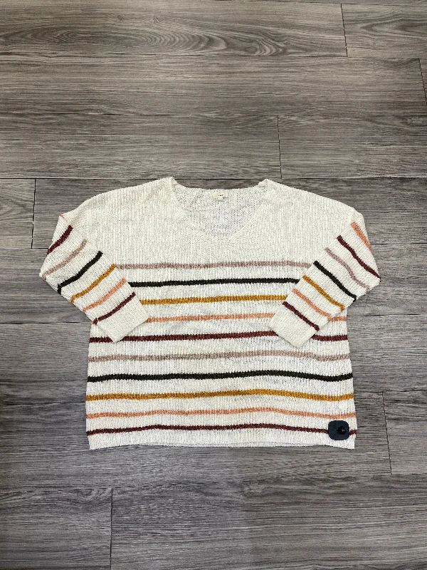 Sweater By Debut In Striped Pattern, Size: L