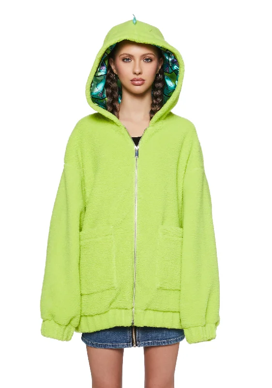 Larger Than Life Reptar Hooded Sherpa Jacket