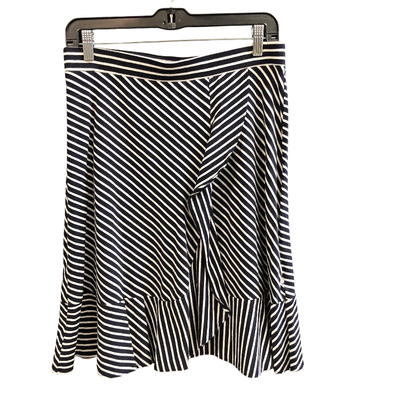 Skirt Mini & Short By Talbots In Striped Pattern, Size: M