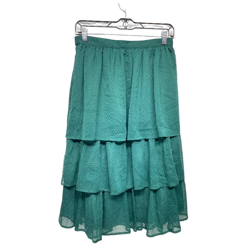 Skirt Midi By J. Crew In Green, Size: S