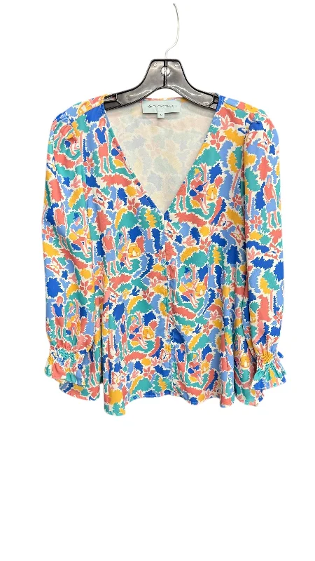 Top Long Sleeve By Tuckernuck In Multi-colored, Size: M