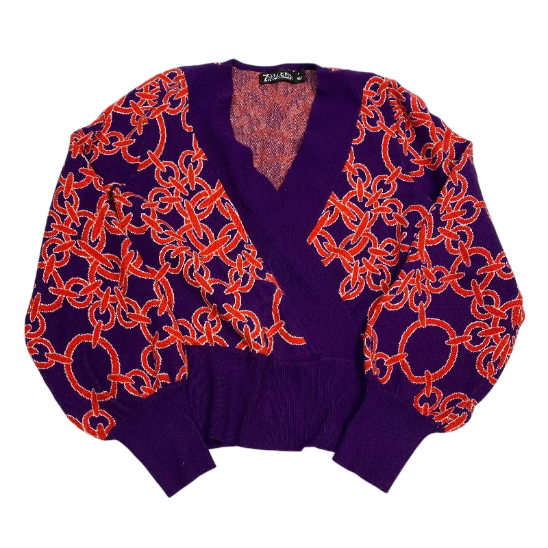 Sweater By New York And Co In Purple & Red, Size: S