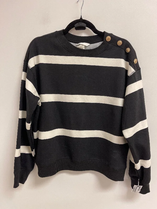 Sweater By H&m In Black & White, Size: M