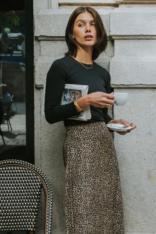 Limited - Edition Drops CARLA SKIRT // BEIGE PRINT
