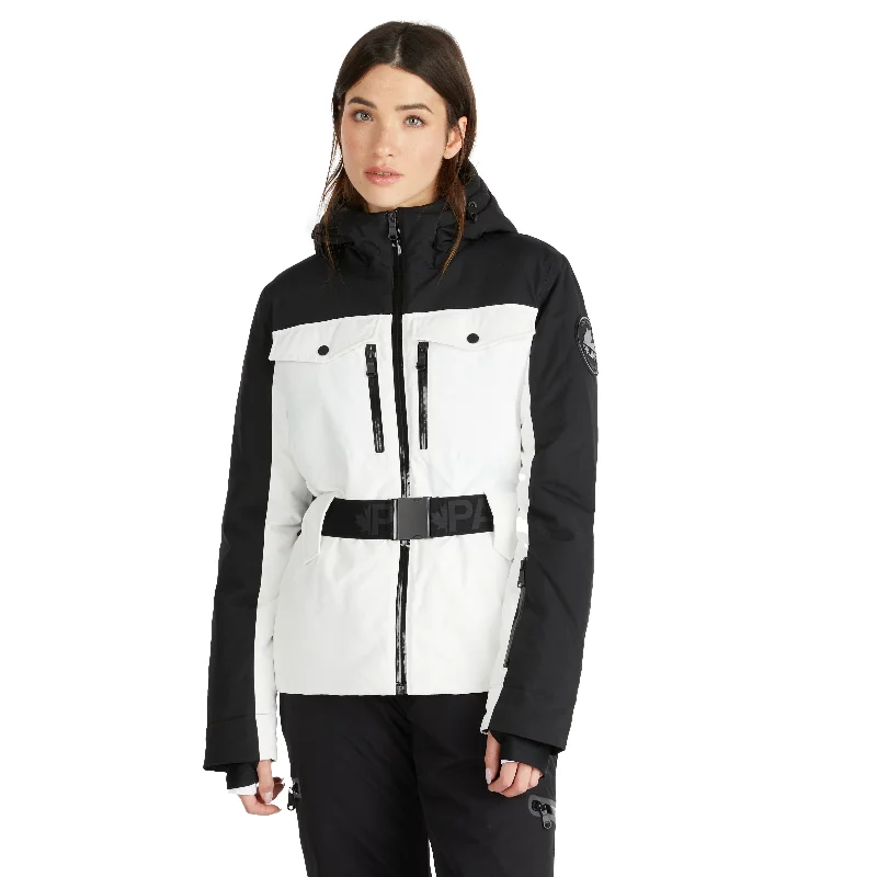 Pajar Women's Gabbi Belted Ski Jacket with Fixed Hood