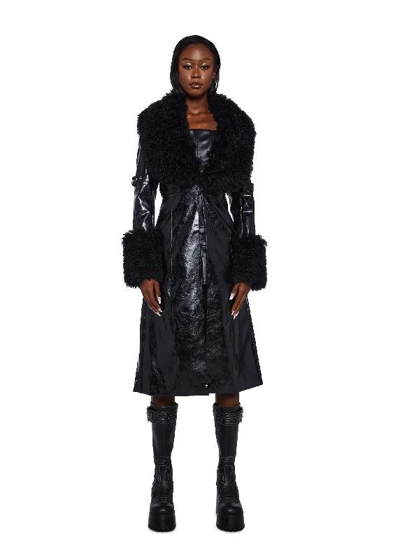 Covet Moto Trench Coat