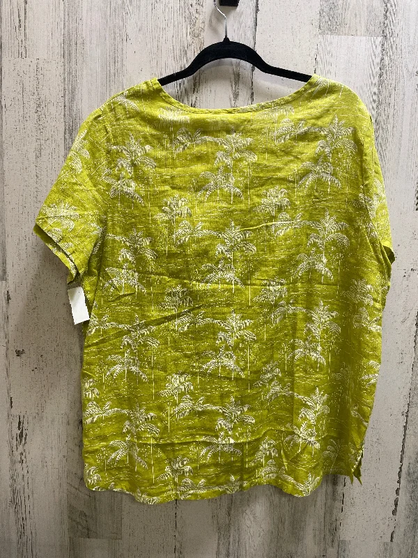 Green Top Short Sleeve C And C, Size 1x