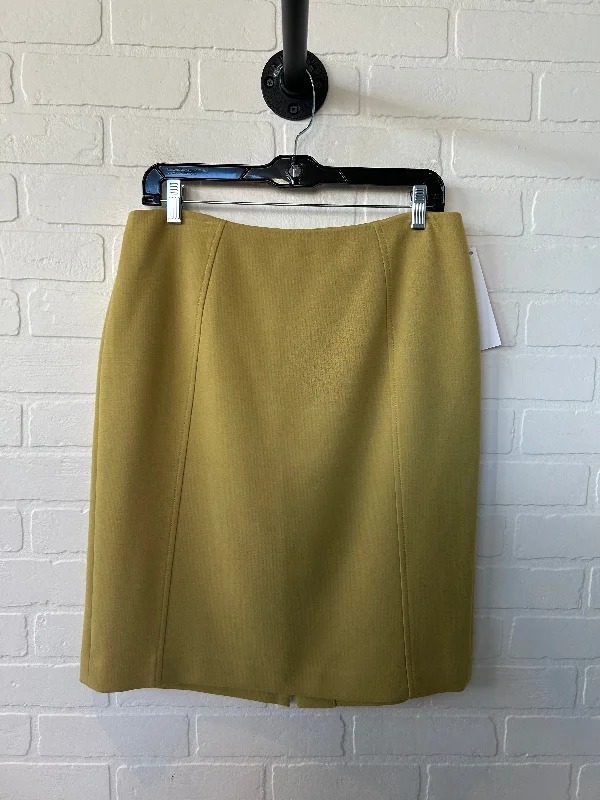 Skirt Midi By Halogen In Yellow, Size: 10