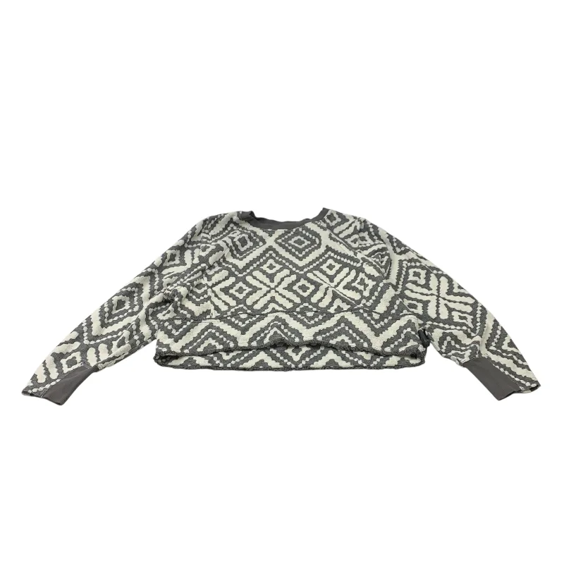 Sweater By Free People In Grey & White, Size: M