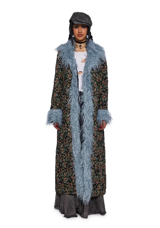 Sweet Pea Serenity Faux Fur Coat