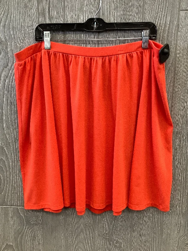 Skirt Midi By Old Navy In Orange, Size: 14