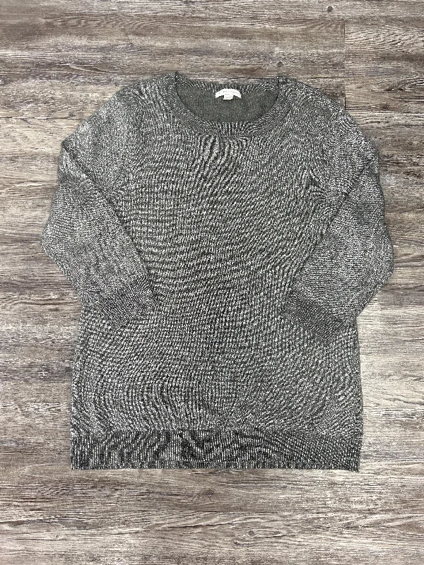 Sweater By New York And Co In Grey & Silver, Size: Xl