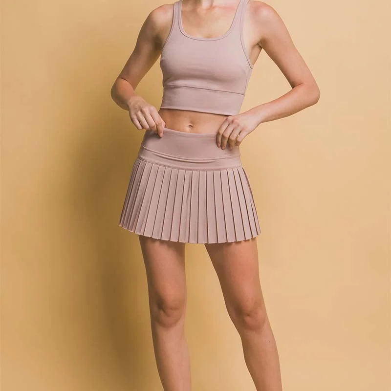 Pleated Skort