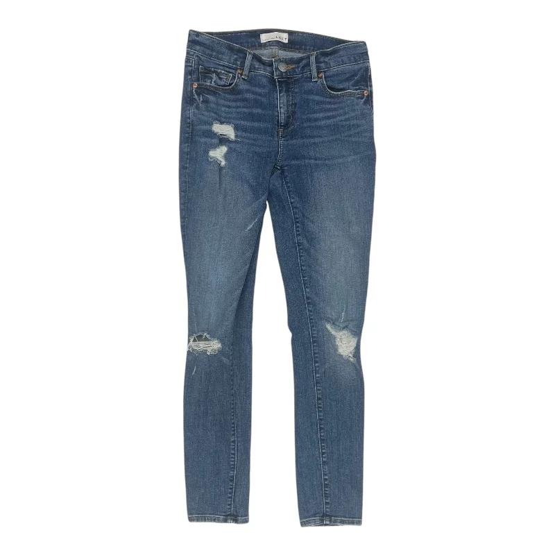 Jeans Skinny By Loft In Blue Denim, Size:2