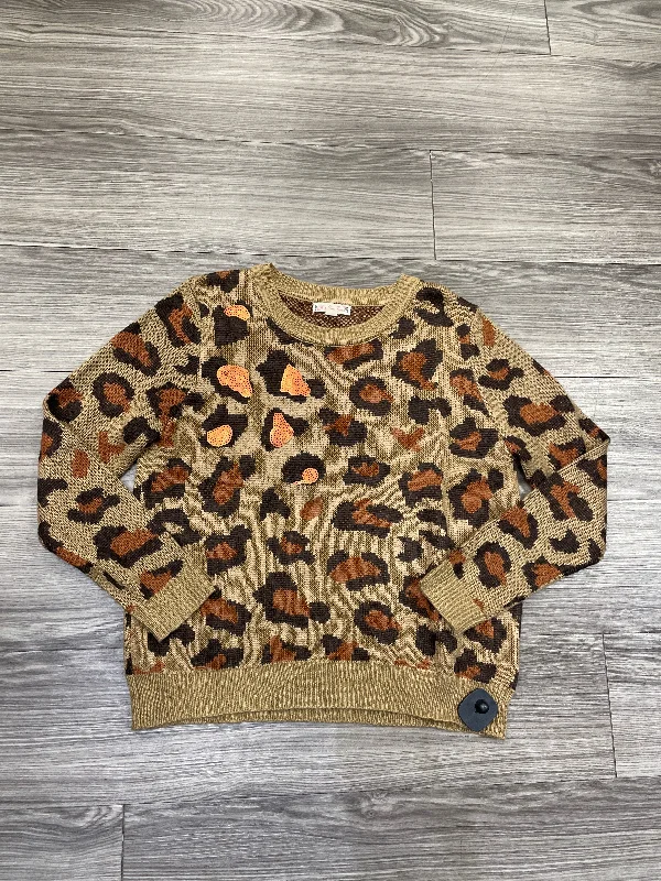 Sweater By Its Our Time In Leopard Print, Size: L