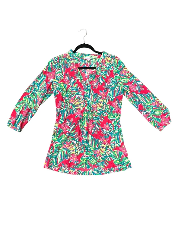 Tunic 3/4 Sleeve By Lilly Pulitzer In Pink, Size: 6