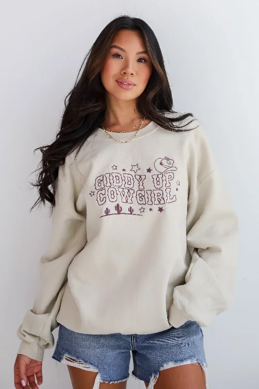 Urban Sophistication FINAL SALE - Giddy Up Cowgirl Sweatshirt