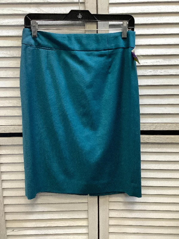 Skirt Mini & Short By J Crew In Turquoise, Size: S