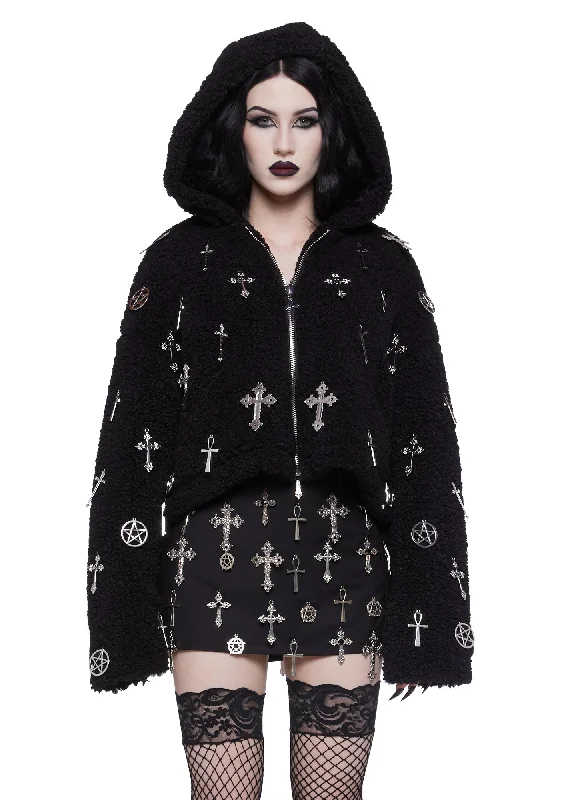 Idol Worship Hooded Sherpa Jacket