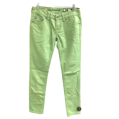 Jeans Skinny By Miss Me In Green, Size: 6