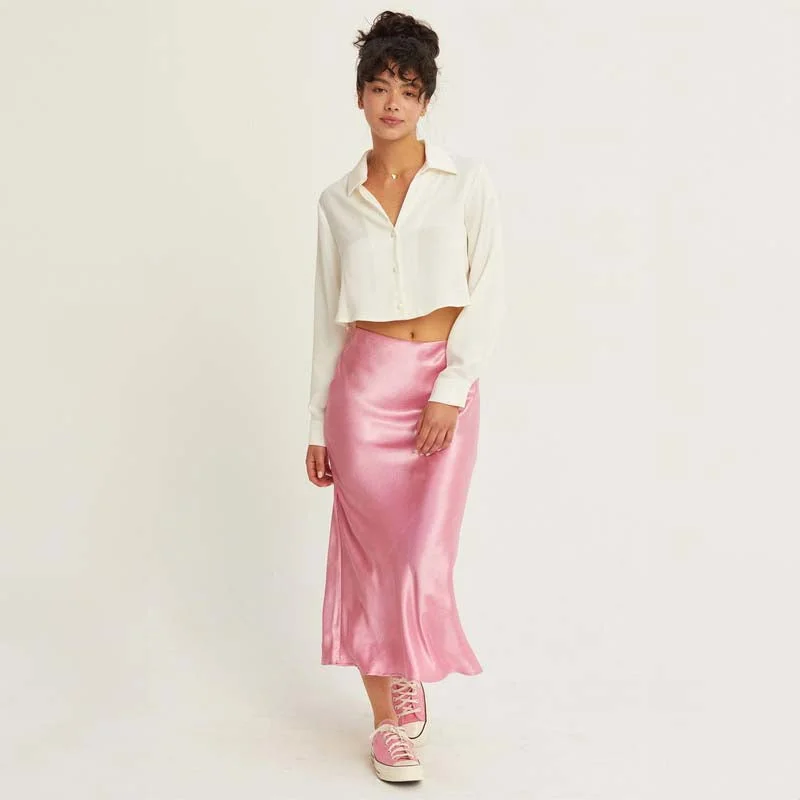 Satin Maxi Skirt