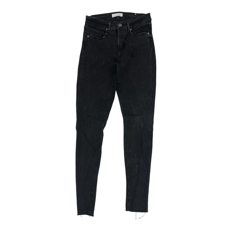 Jeans Skinny By Loft In Black, Size:4