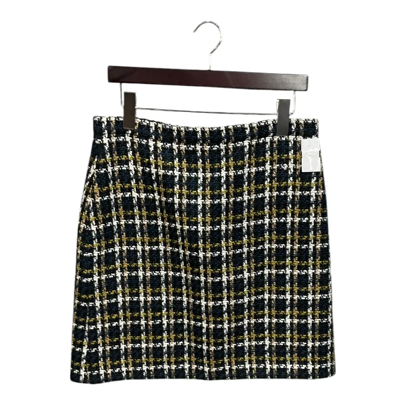 Skirt Midi By Ann Taylor In Plaid Pattern, Size: M