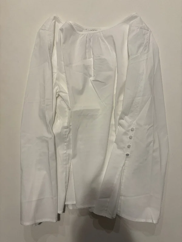 Top Long Sleeve By J. Jill In White, Size: Lp