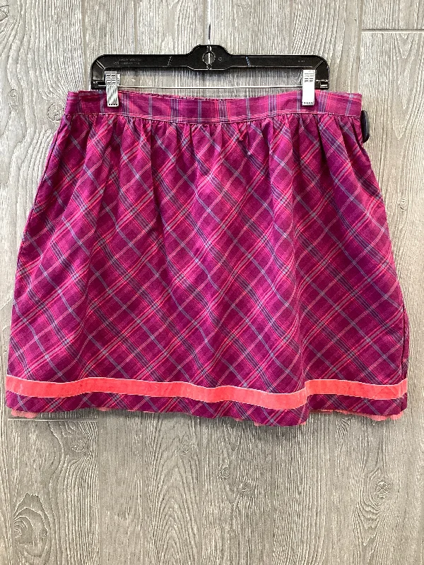 Skirt Midi By Matilda Jane In Plaid Pattern, Size: Xl