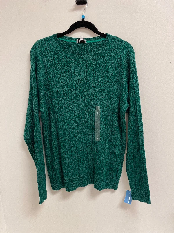 Sweater By Kim Rogers In Green, Size: L