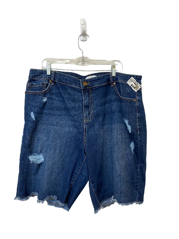 Shorts By Lane Bryant In Blue Denim, Size: 16