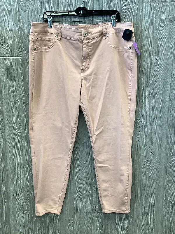 Jeans Skinny By Maurices In Pink, Size: 20