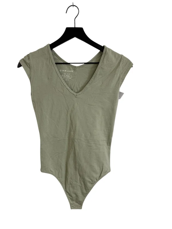 Bodysuit By Everlane In Green, Size: Xs