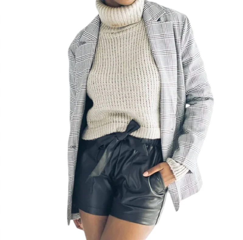 Aurora Boyfriend Blazer In Heather Grey