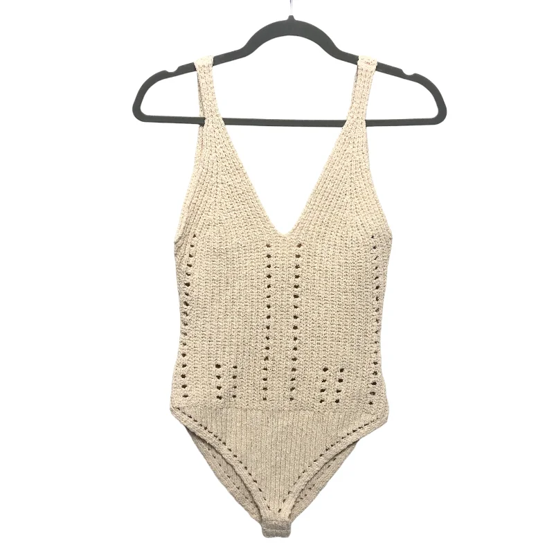 Bodysuit By Free People In Beige, Size:S