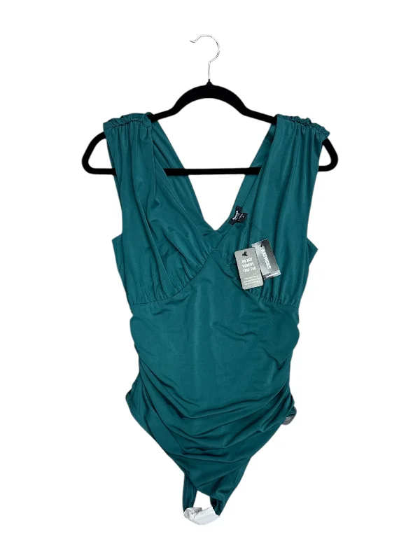 Bodysuit By Express In Green, Size: M