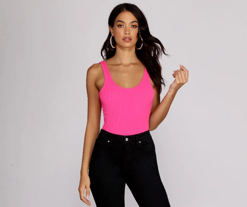 Brighter Babe Scoop Neck Bodysuit