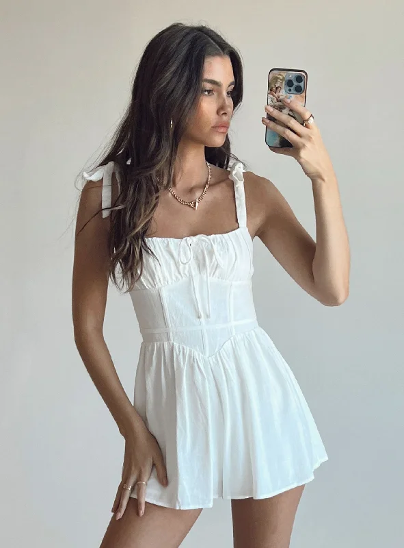 Lehanna Romper White