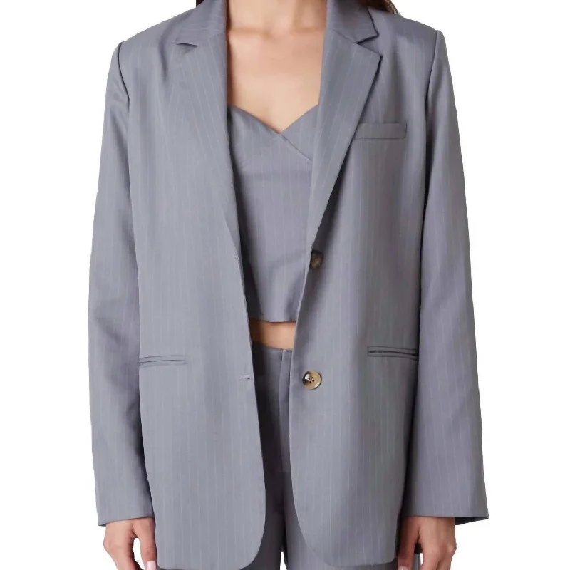 Felix Blazer In Grey