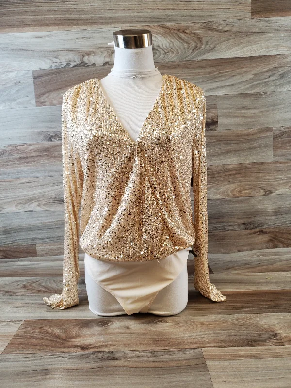 Bodysuit By Cme In Gold, Size: M